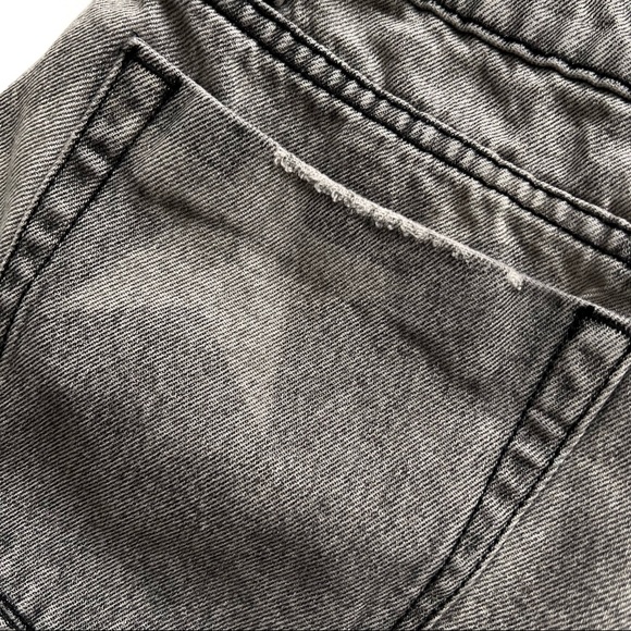 ONE X ONE TEASPOON Free People Button Fly Gray Star Distressed Raw Hem S… - Picture 10 of 16